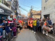 पार्षद हैप्पी ने घर-घर जाकर मतदाताओं का धन्यवाद किया