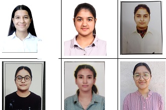 एच.एम.वी. की बीए सेमेस्टर – 3 (पोलिटिकल साइंस ऑनर्स) की छात्राएं मेरिट में