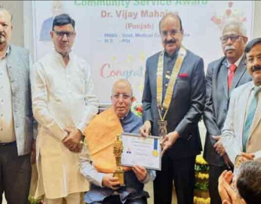 जालंधर: Tagore Hospital के डा. विजय महाजन को IMA ने कम्युनिटी सर्विसेस के लिए राष्ट्रीय अवार्ड से किया HONOUR, पढ़ें व देखें