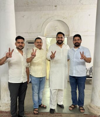अश्वन भल्ला ने नवनिर्वाचित पंजाब यूथ कांग्रेस प्रधान शुवम देवगन को दिल्ली स्तिथ IYC कार्यालय में मिलकर दी बधाई, पढ़ें व देखें