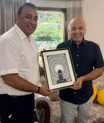जालंधर सेंट्रल हलका इंचार्ज नितिन कोहली ने आप पंजाब प्रभारी मनीष सिसोदिया से की मुलाकात