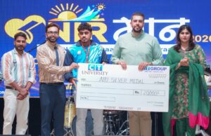 राष्ट्रीय खेल दिवस पर सी टी ग्रुप ने 12 खिलाड़ियों को ₹5 लाख से सम्मानित किया