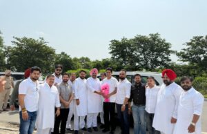 पंजाब पहुंचे IYC प्रधान उदय भानु चिब का वरिष्ठ युवा कांग्रेसी नेता अश्वन भल्ला ने पंजाब प्रधान शुवम शुभी सहित किया स्वागत, पढ़ें व देखें