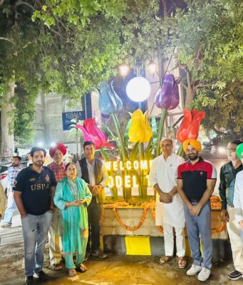 जालंधर: मॉडल टाउन के प्रवेश द्वार पर नवनिर्मित आइलैंड का मेयर विनीत धीर, दीपक बाली, अरुणा अरोड़ा ने किया उद्घाटन, जालंधर की खूबसूरती को चार चांद लगाने की दिशा में पहल